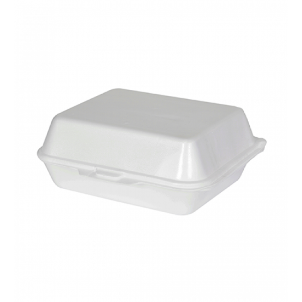 foam-lunch-box-with-hinged-lid-white-240x200x90millimeter-250-pieces